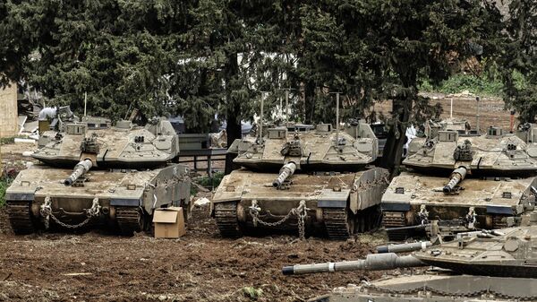 İsrail tankları - Sputnik Türkiye