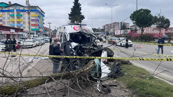 Ambulans kamyonla çarpıştı - Sputnik Türkiye