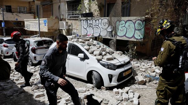 İran'ın misilleme saldırısı sonrası Tel Aviv'den görüntüler - Sputnik Türkiye