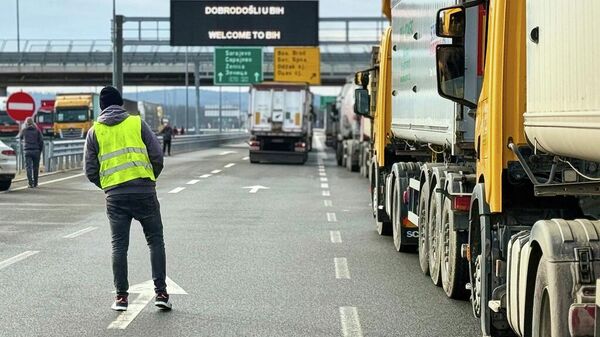 Bosna Hırvatistan sınır kapısı - Sputnik Türkiye