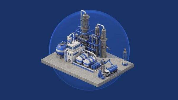 Basra Körfezi ülkelerindeki petrol ve gaz işleme tesisleri - Sputnik Türkiye