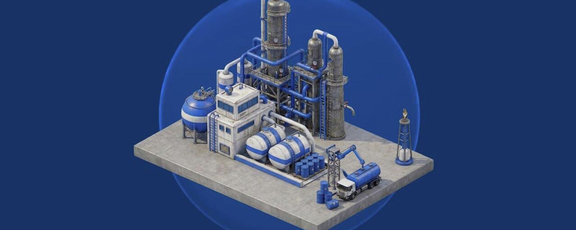 Basra Körfezi ülkelerindeki petrol ve gaz işleme tesisleri - Sputnik Türkiye, 1920, 24.03.2026