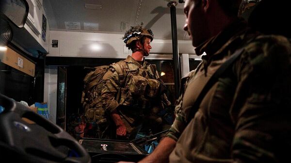 Kuveyt'teki Al Udeyd üzerindeki ABD 82. Tümeni askerleri (Ağustos 2021) - Sputnik Türkiye