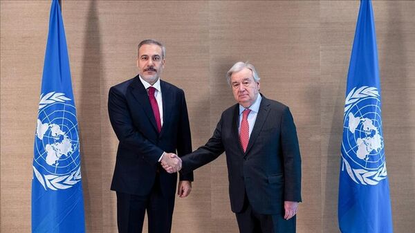 Dışişleri Bakanı Hakan Fidan ve Antonio Guterres - Sputnik Türkiye