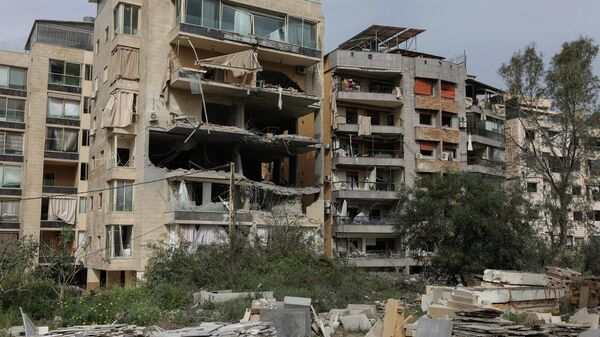 İsrail'in Lübnan'ın Hadath kentine saldırı - Sputnik Türkiye