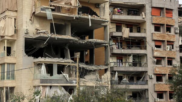 İsrail'in Lübnan'ın Hadath kentine saldırı - Sputnik Türkiye