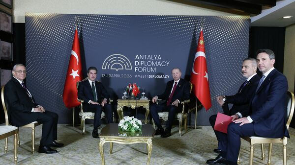 Cumhurbaşkanı Erdoğan, IKBY Başkanı Barzani ile görüştü
 - Sputnik Türkiye