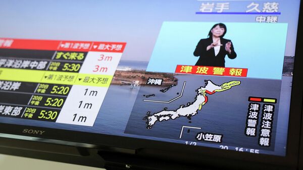 Tsunami uyarısı televizyonlarda duyuruldu - Sputnik Türkiye
