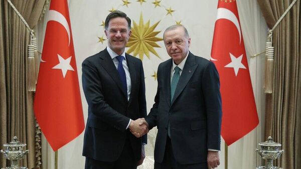 Cumhurbaşkanı Erdoğan- NATO Genel Sekreteri Rutte - Sputnik Türkiye