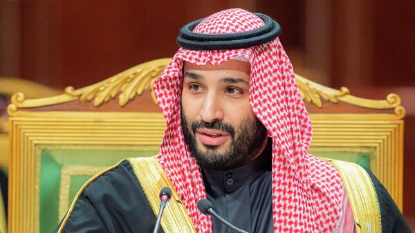In this photo released by Saudi Royal Palace, Saudi Crown Prince Mohammed bin Salman, speaks during the Gulf Cooperation Council (GCC) Summit in Riyadh, Saudi Arabia, Tuesday, Dec. 14, 2021. - Sputnik Türkiye