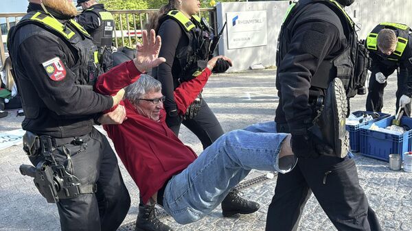 Berlin'de İsrail protestosu - Sputnik Türkiye