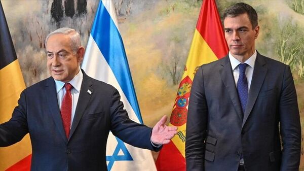 İspanya Başbakanı Sanchez ve İsrail Başbakanı Netanyahu - Sputnik Türkiye