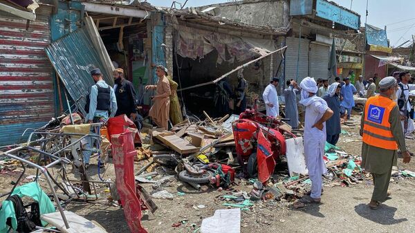 Pakistan'da pazar yerine bombalı saldırı - Sputnik Türkiye