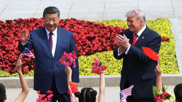ABD Başkanı Donald Trump, Çin Devlet Başkanı Şi Cinping - Sputnik Türkiye
