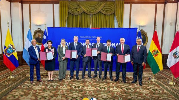  Şili, Peru, Arjantin, Bolivya ve Ekvador, organize suç ve uyuşturucu kaçakçılığıyla daha etkin mücadele amacıyla Santiago Taahhüdü adı verilen anlaşmaya imza attı. - Sputnik Türkiye