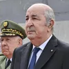 Algerian president Abdelmadjid Tebboune and army general Said Chanegriha attend the opening of a seawater desalination plant, in Tipasa, Algeria, Saturday, Feb. 22, 2025. (AP Photo) - Sputnik Türkiye