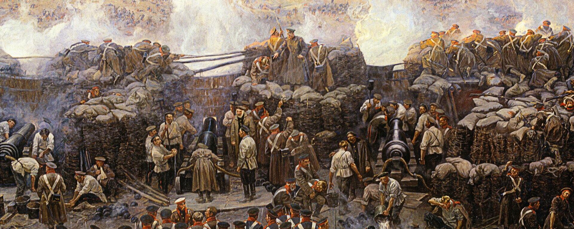 Ressam Franz Roubaud'nun Sevastopol Savunması 1854-1855 adlı panoramasının parçalarından biri. - Sputnik Türkiye, 1920, 10.06.2026
