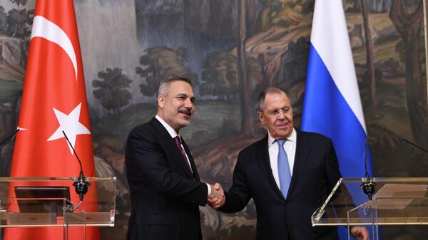 Hakan Fidan, Sergey Lavrov - Sputnik Türkiye