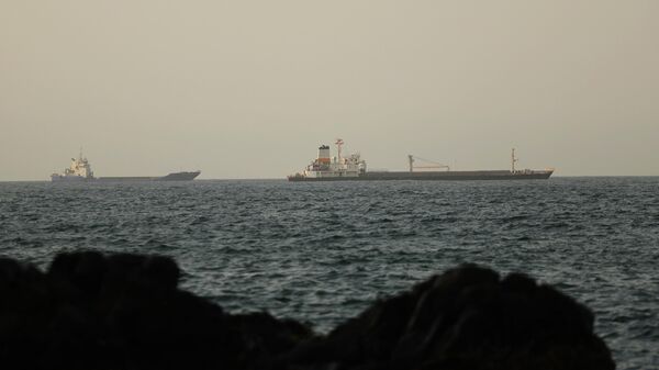 Umman Körfezi'nde bekleyen gemiler - Sputnik Türkiye