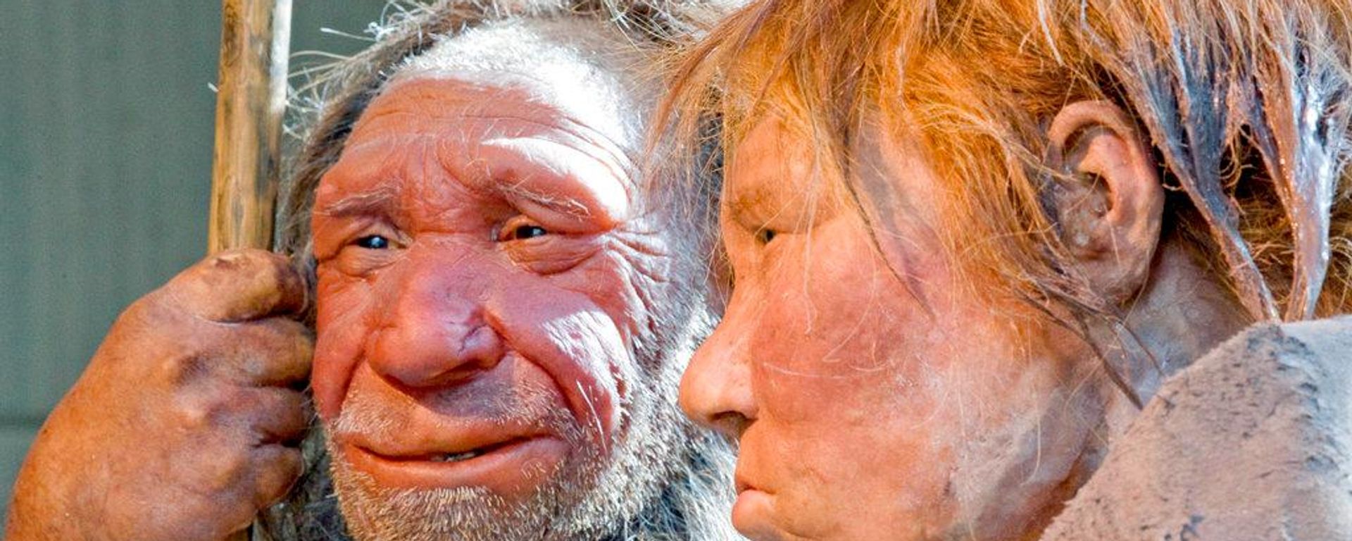 Almanya'daki Neanderthal müzesinden N ve Wilma isimli temsili Neanderthal heykelleri - Sputnik Türkiye, 1920, 25.06.2026