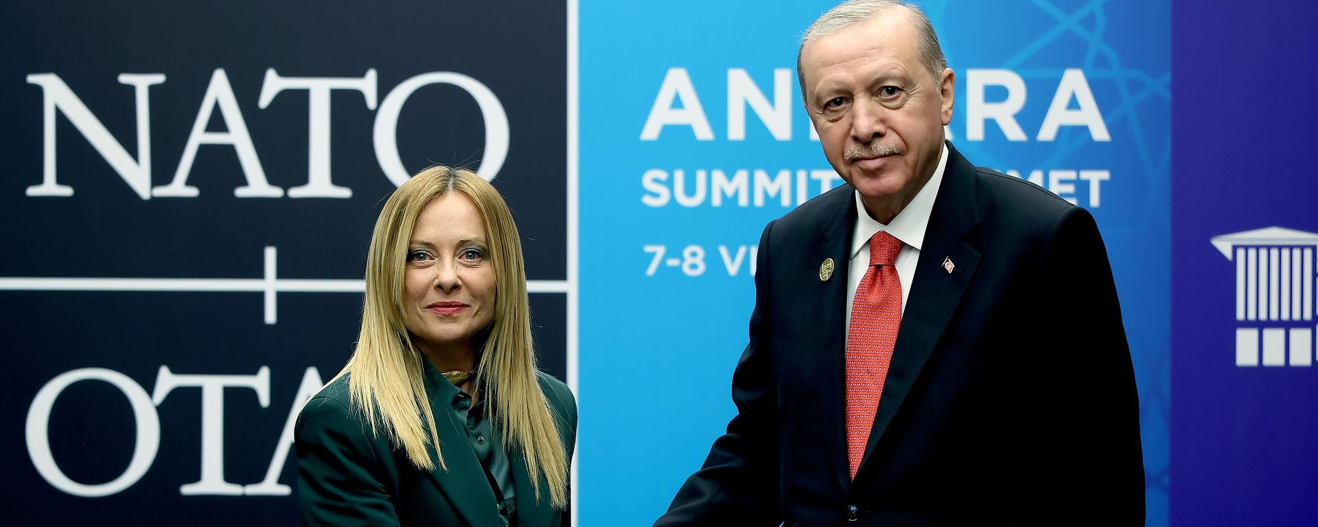 NATO Zirvesi kapsamında Cumhurbaşkanı Recep Tayyip Erdoğan ve İtalya Başbakanı Giorgia Meloni bir araya geldi - Sputnik Türkiye, 1920, 08.07.2026