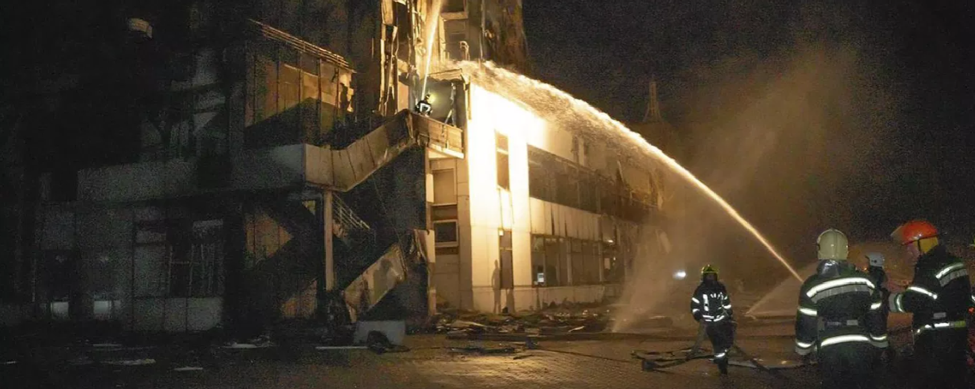 Odessa limanında itfaiyeciler - Sputnik Türkiye, 1920, 14.07.2026