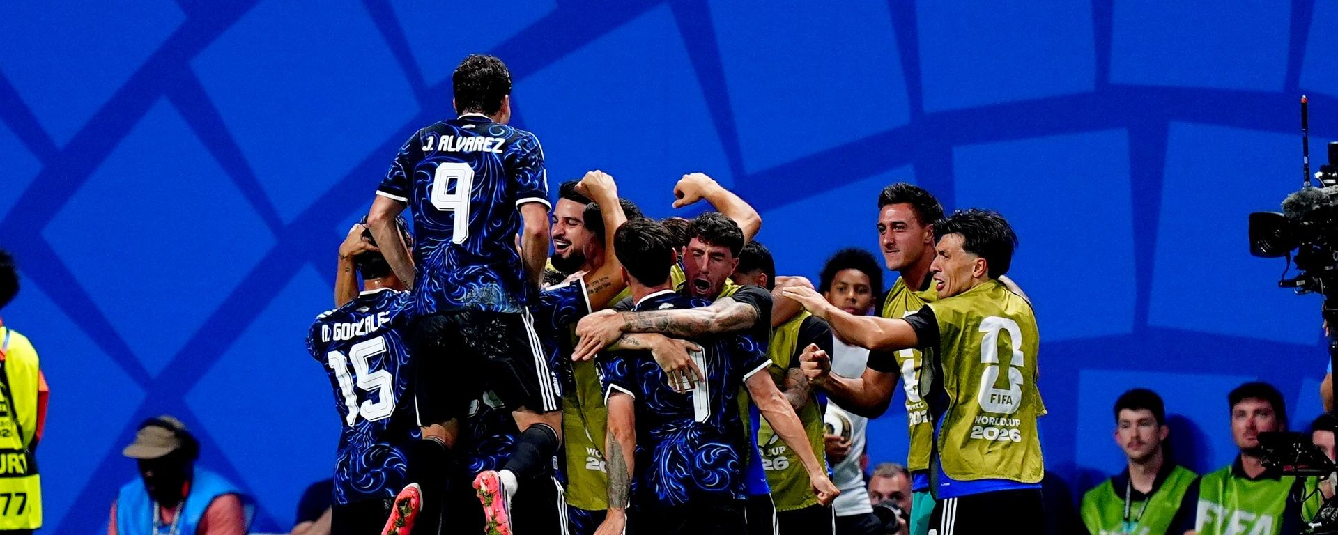 FIFA 2026 Dünya Kupası yarı final maçında Arjantinli oyuncuların sevinci - Sputnik Türkiye, 1920, 16.07.2026