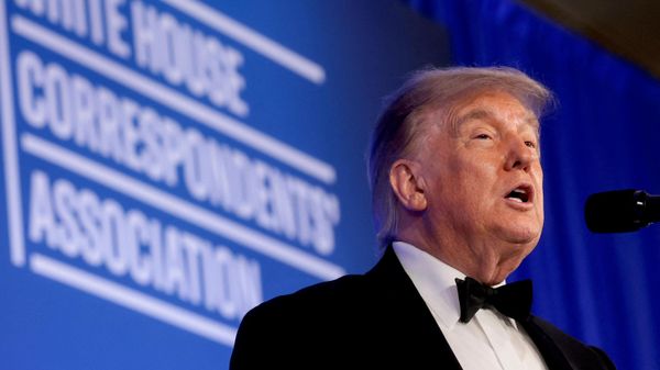 ABD Başkanı Donald Trump, Beyaz Saray Muhabirleri Yemeği'nde - Sputnik Türkiye