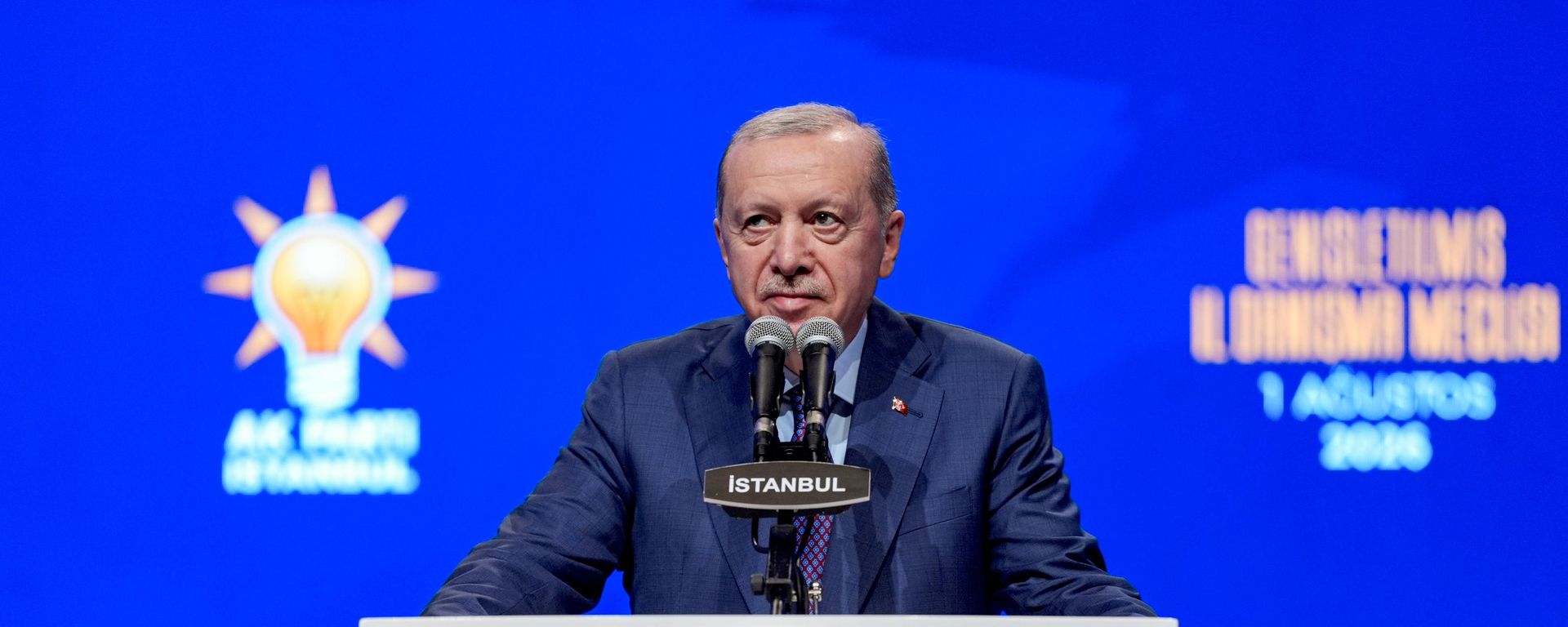 Cumhurbaşkanı ve AK Parti Genel Başkanı Recep Tayyip Erdoğan, İl Danışma Meclisi programına katılarak konuşma yaptı - Sputnik Türkiye, 1920, 01.08.2026