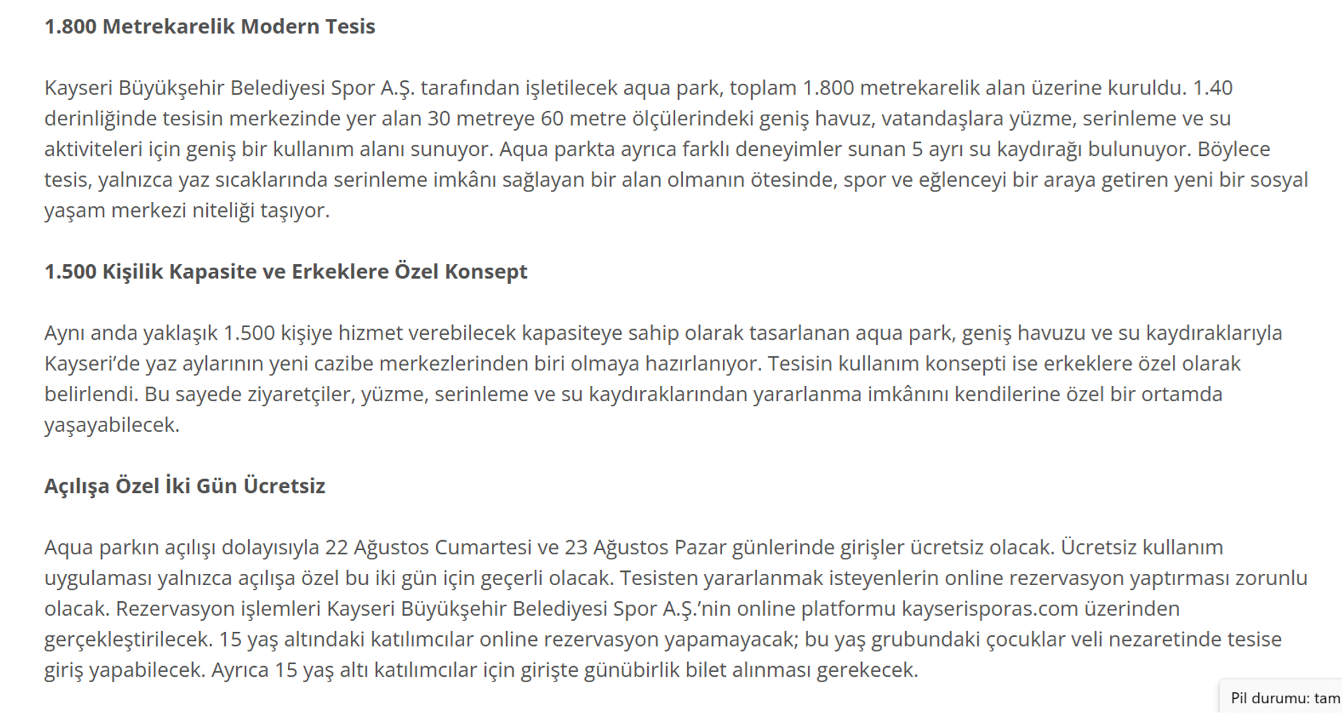 Kayseri aquapark - Sputnik Türkiye, 1920, 23.08.2026