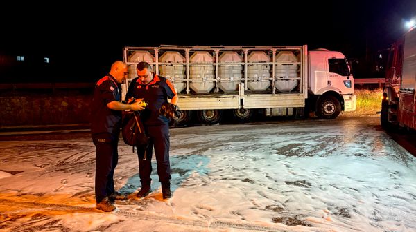 Sakarya'nın Hendek ilçesinde kamyondaki varillerden sızan kimyasaldan etkilenen 2 kişi hastanede tedavi altına alındı - Sputnik Türkiye