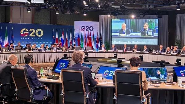 Kuzey Karolina'nın Asheville kentinde düzenlenen G20 Maliye Bakanları Toplantısı - Sputnik Türkiye