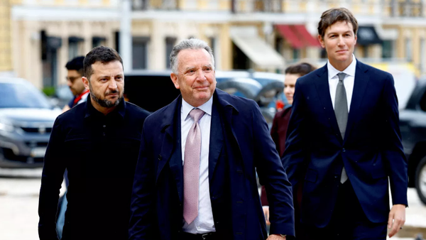 Vladimir Zelenskiy, Steve Witkoff, Jared Kushner Kiev'de - Sputnik Türkiye