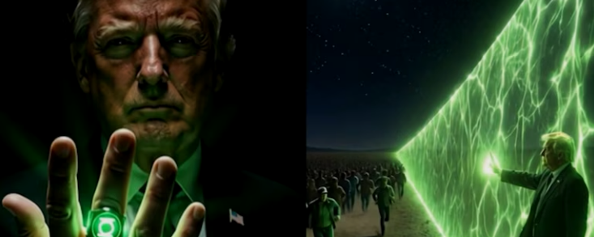 Beyaz Saray, yapay zeka üretimi videoda Trump'ı Green Lanter karakterine benzetti - Sputnik Türkiye, 1920, 07.09.2026