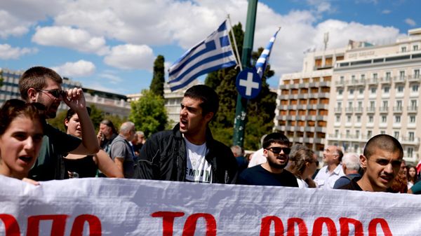 Yunanistan'da anayasa değişikliği karşıtı protesto - Sputnik Türkiye