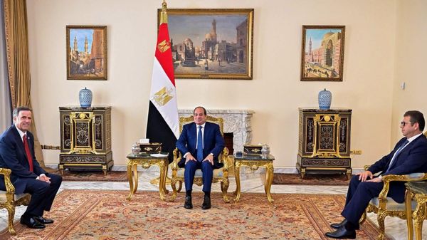 Mısır Cumhurbaşkanı Abdulfettah es-Sisi, Kahire'de CIA Direktörü John Ratcliffe ile görüştü. - Sputnik Türkiye