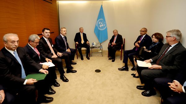 Cumhurbaşkanı Recep Tayyip Erdoğan ve Birleşmiş Milletler Genel Sekreteri Antonio Guterres - Sputnik Türkiye