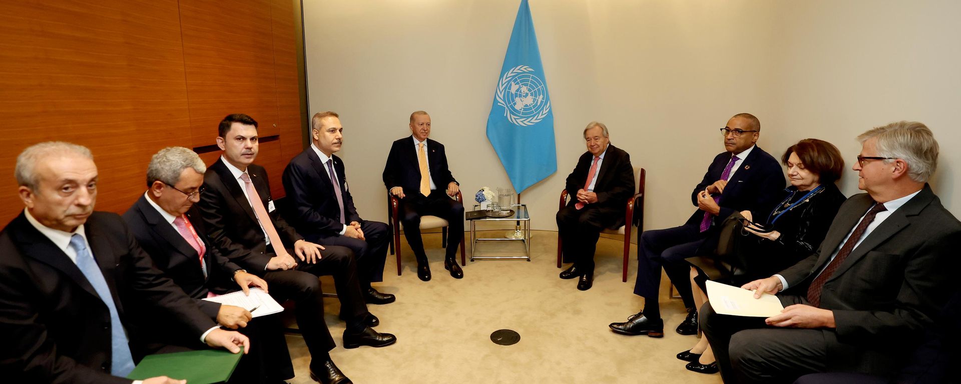 Cumhurbaşkanı Recep Tayyip Erdoğan ve Birleşmiş Milletler Genel Sekreteri Antonio Guterres - Sputnik Türkiye, 1920, 22.09.2026