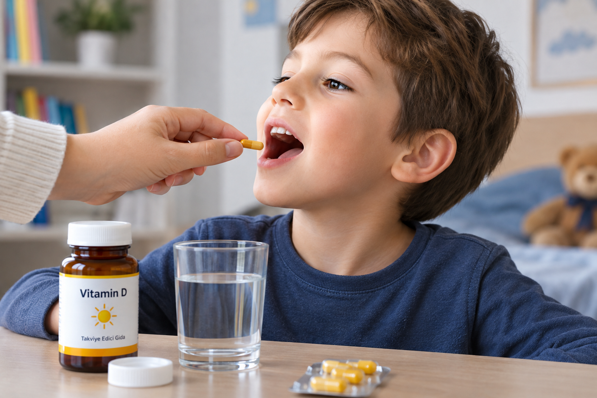vitamin içen çocuk - Sputnik Türkiye, 1920, 06.10.2026
