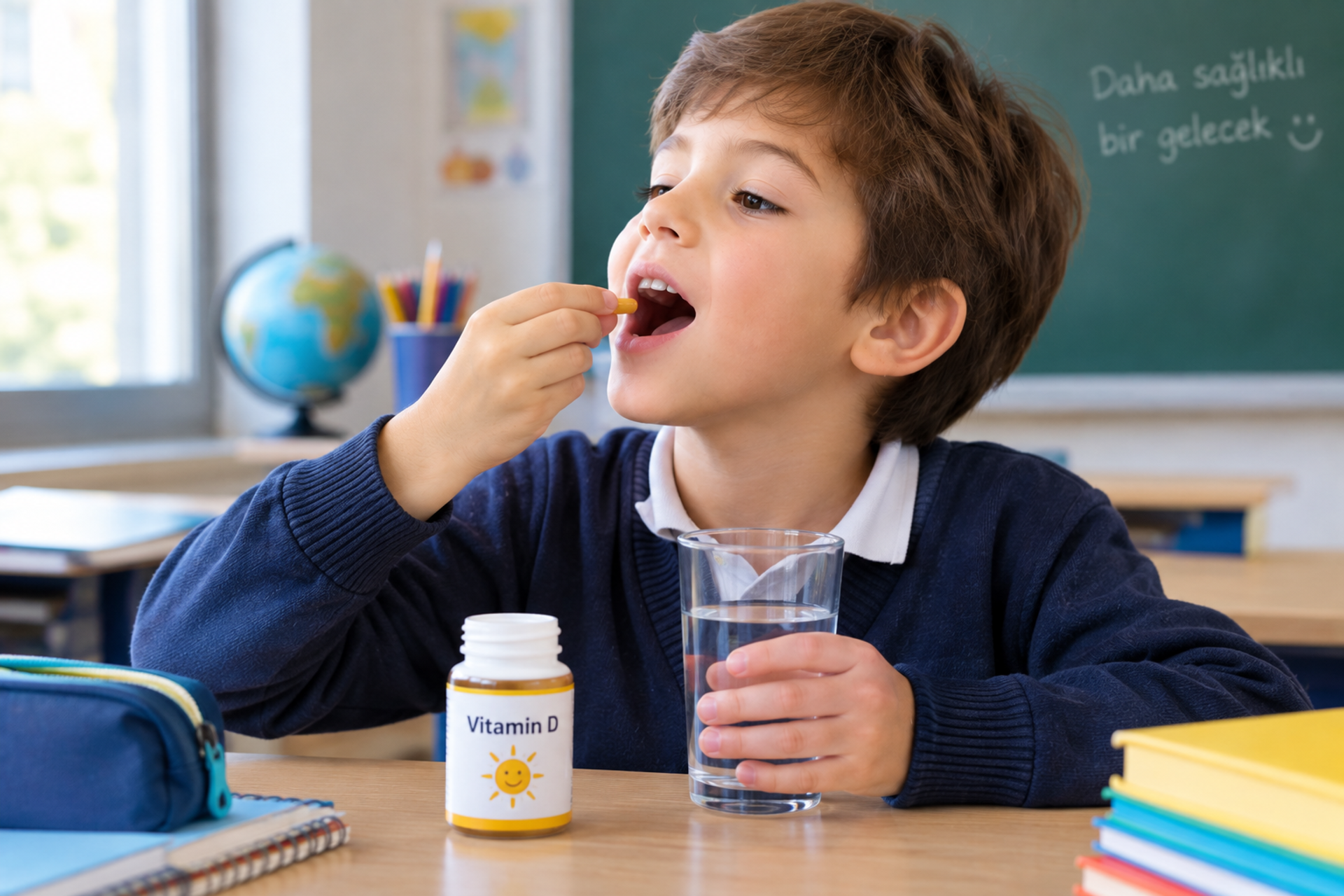 vitamin içen çocuk - Sputnik Türkiye, 1920, 06.10.2026