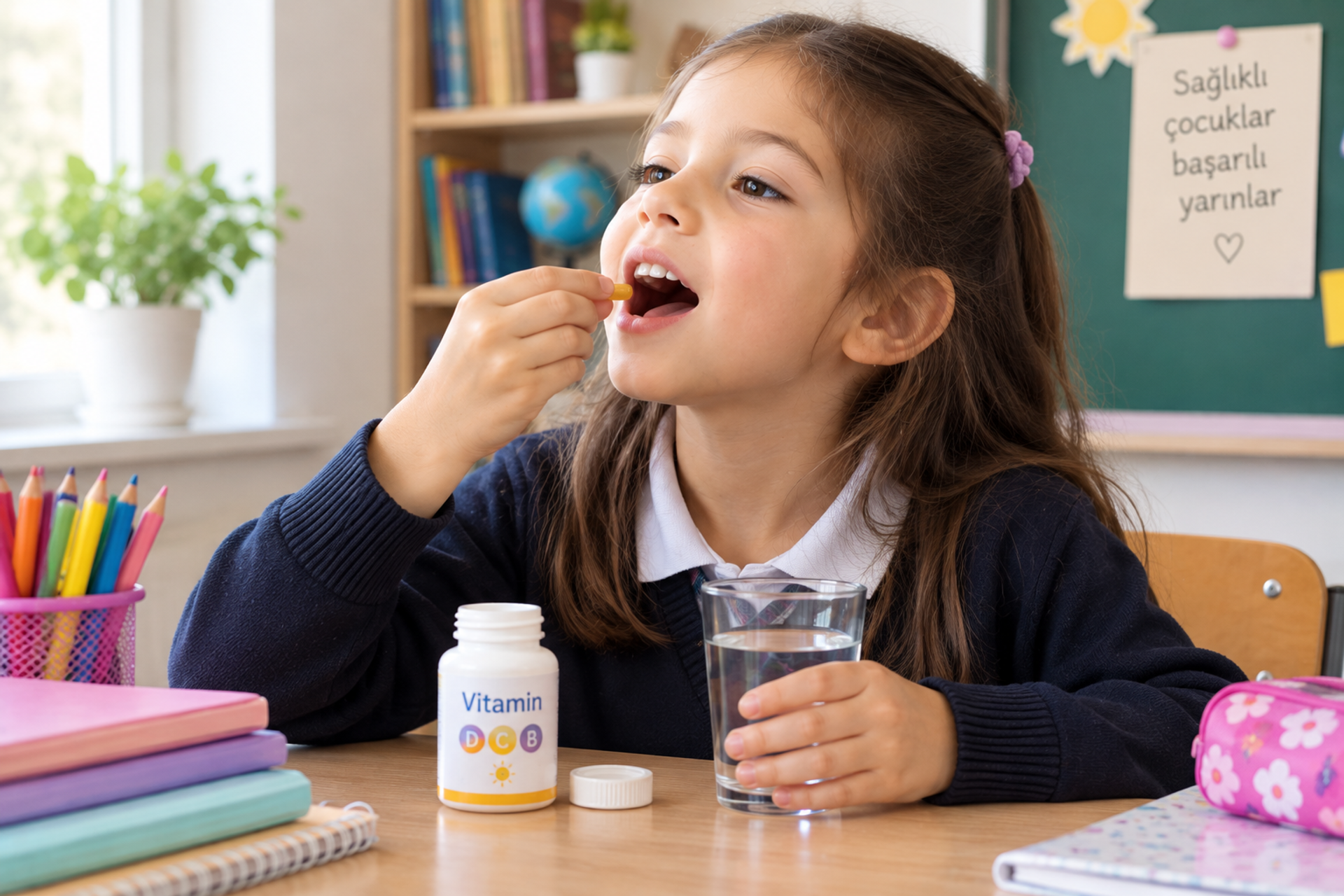 vitamin içen çocuk - Sputnik Türkiye, 1920, 06.10.2026