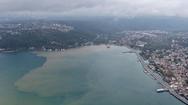 İstanbul'da denizin rengi kahverengiye döndü - Sputnik Türkiye