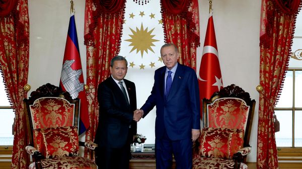 Cumhurbaşkanı Recep Tayyip Erdoğan ve Kamboçya Başbakanı Hun Manet - Sputnik Türkiye