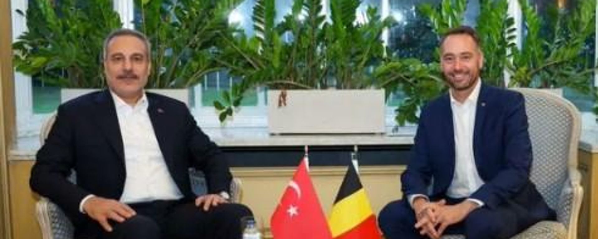 Dışişleri Bakanı Hakan Fidan ile Belçika Başbakan Yardımcısı ve Dışişleri Bakanı Maxime Prevot - Sputnik Türkiye, 1920, 19.10.2026