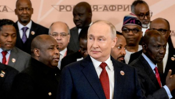 Совместное фотографирование участников саммита Россия - Африка - Sputnik Türkiye