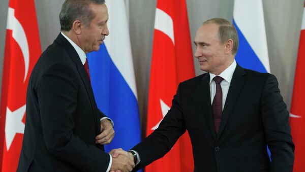 Putin ile Erdoğan'ın göruşmesi - Sputnik Türkiye