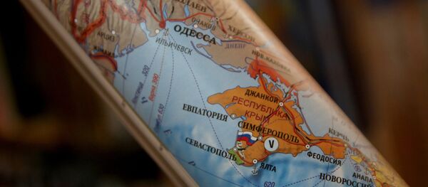 Kırımı'ı Rusya'nın bölgesi olarak gösteren harita - Sputnik Türkiye