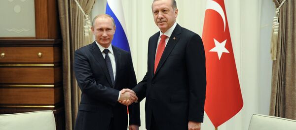 Rusya devlet başkanı Vladimir Putin ve Türkiye cumhurbaşkanı Recep Tayyip Erdoğan - Sputnik Türkiye