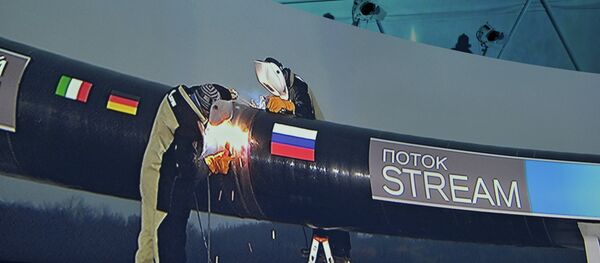 “Güney akım” doğalgaz boru hattının inşaatı - Sputnik Türkiye