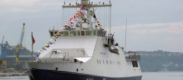 Sivastopol'da bir gemi - Sputnik Türkiye